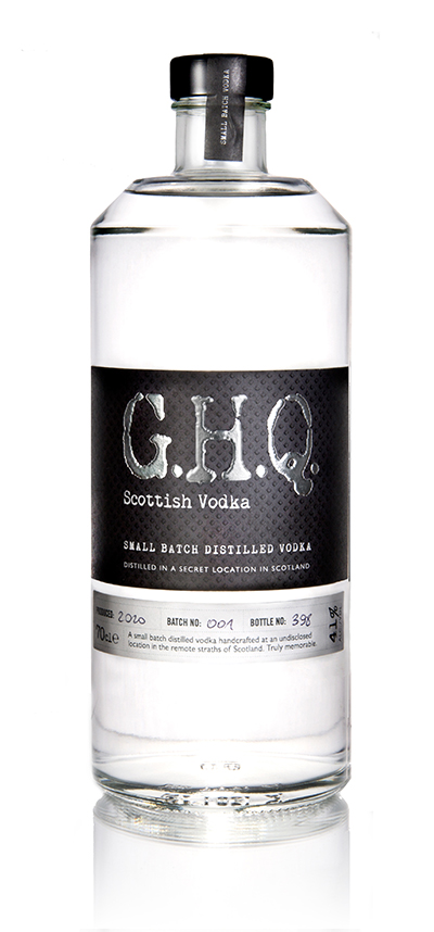 G.H.Q Spirits award-winning Scottish Vodka